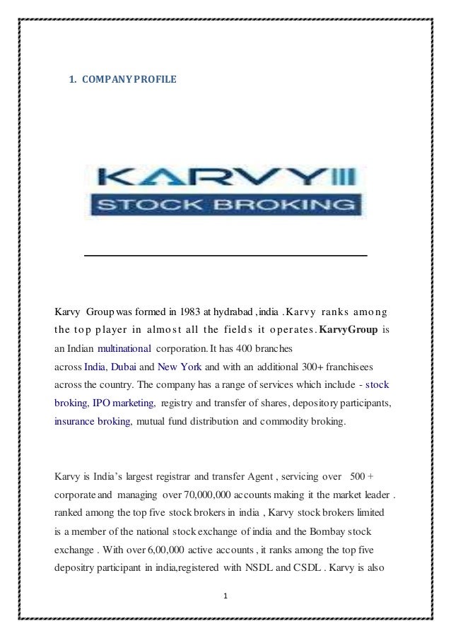 karvy stock broking limited wiki