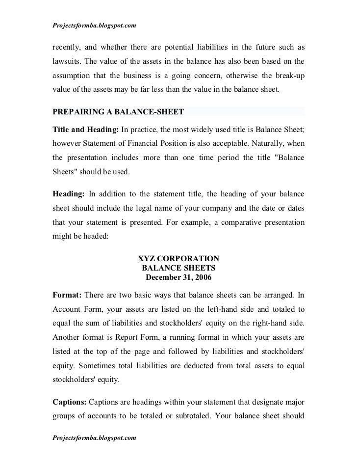 Financial statement analysis paper