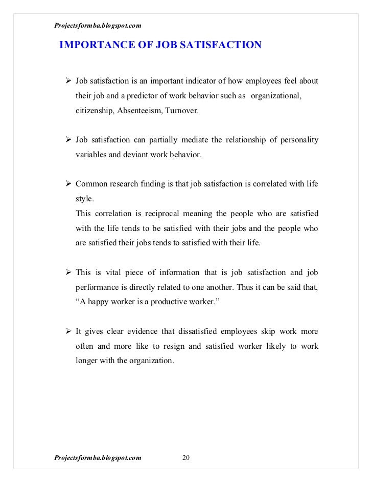 factors affecting job satisfaction research papers factors affecting job satisfaction research papers