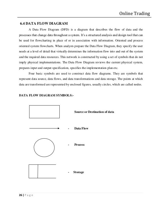 data flow diagram for online trading system