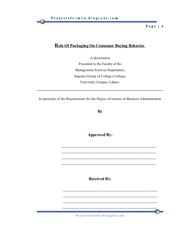 buy consumer science dissertation example