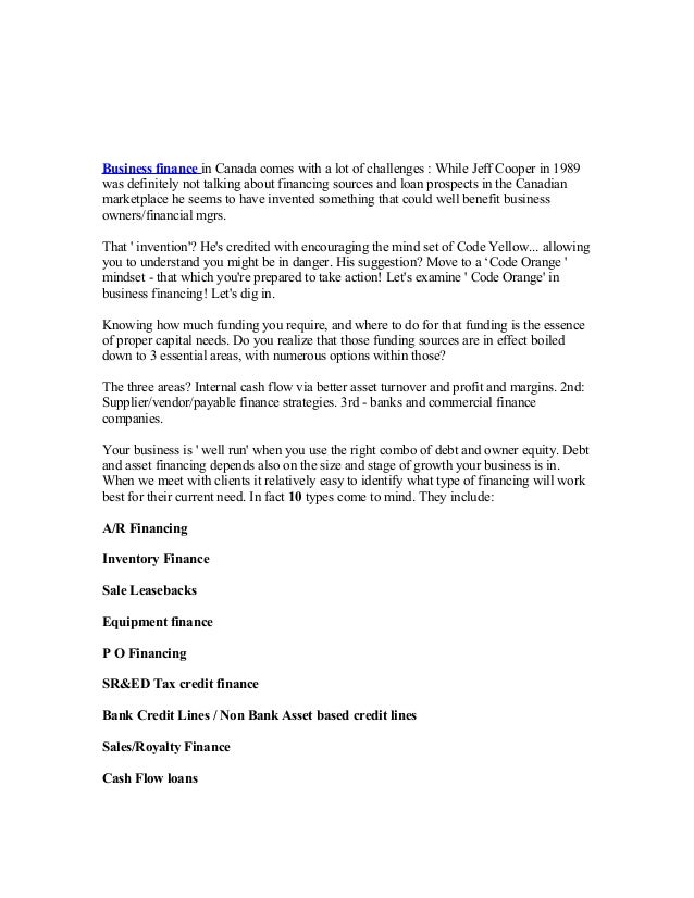 Business Finance In Canada: Stop Struggling With Loan Needs Via Theseâ€¦