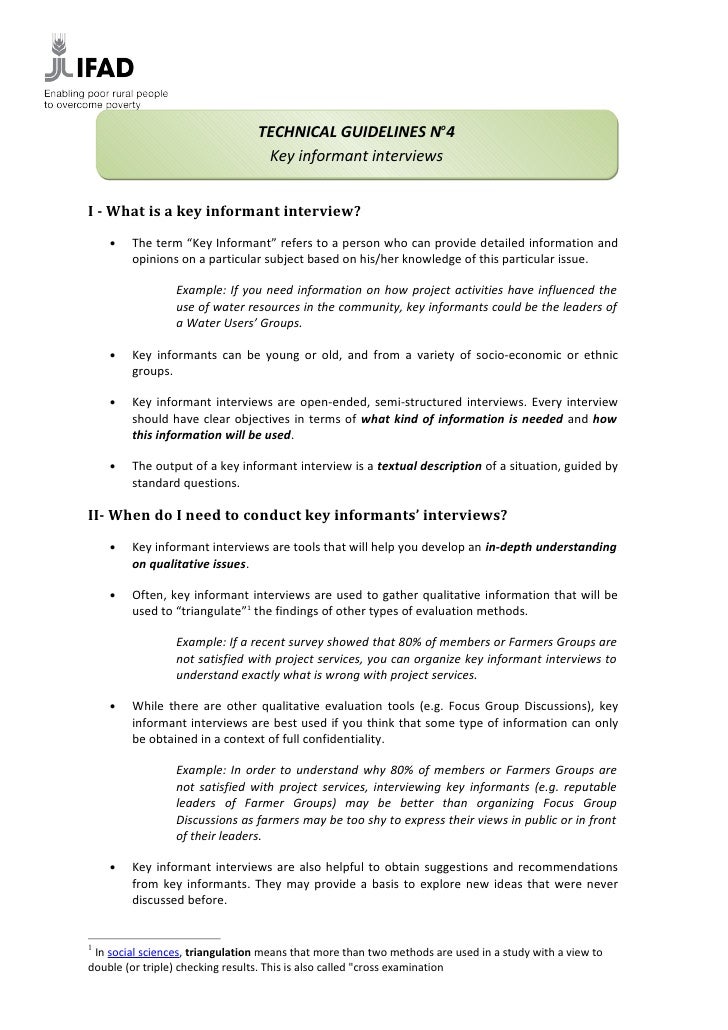 APR 2010M&ETG4 key informant interviews