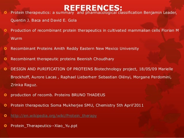 Therapeutic proteins research paper