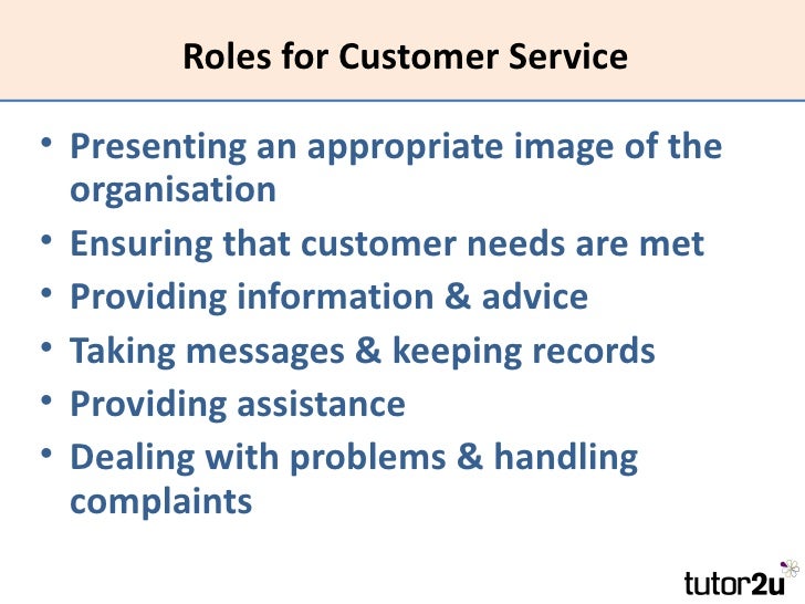 What Is The Role Of Customer Service Customer Service