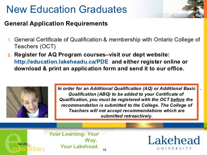 15; 16. New Education GraduatesGeneral Application Requirements 1. General Certificate of Qualification & membership with Ontario ... Certification Of Qualification Application Ontario Certification Of Qualification Application Ontario 15; 16. New Education GraduatesGeneral Application Requirements 1. General Certificate of Qualification & membership with Ontario ...