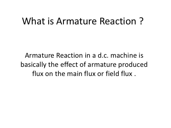Armature Reaction