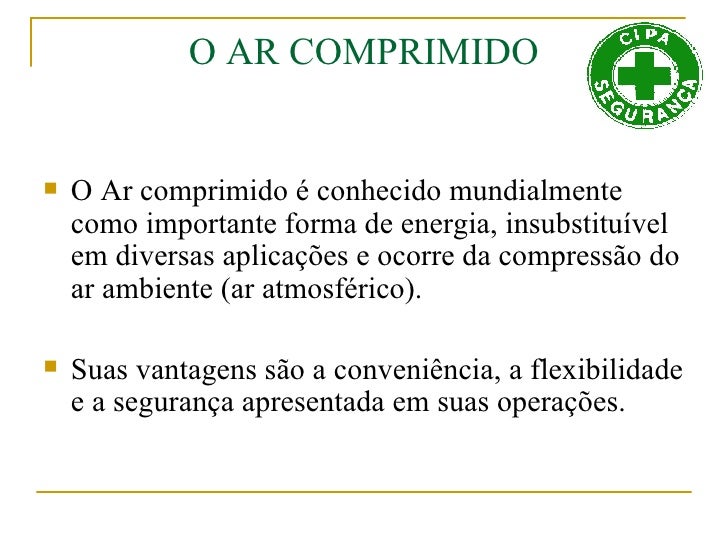 Para Que Serve O Ar Comprimido No Hospital