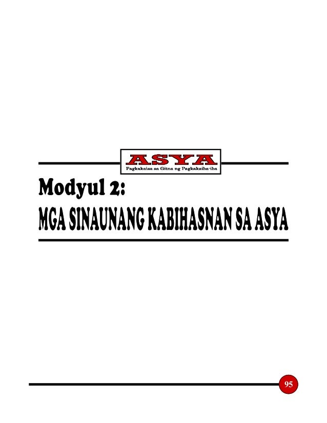 Araling panlipunan Quarter 2 Garde 8