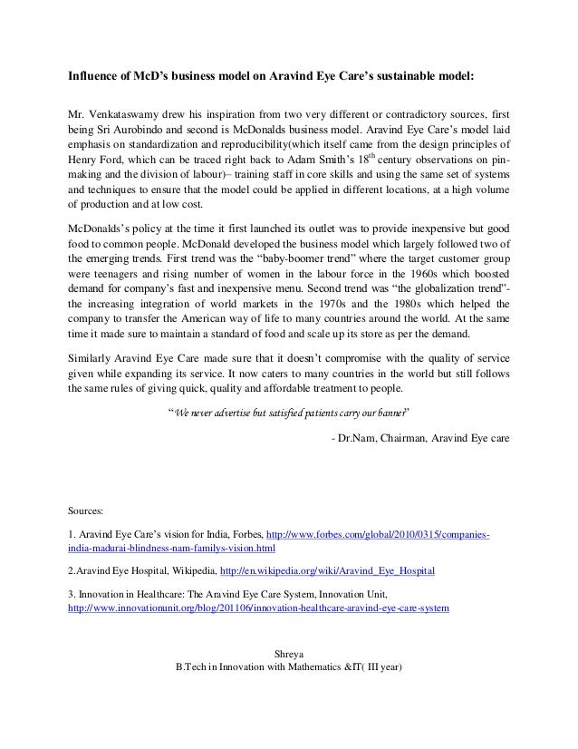 case on aravind eye care essay What are the lessons on leadership that aravind hospital case brings forward for you how did aravind boost. case on aravind eye care essay What are the lessons on leadership that aravind hospital case brings forward for you how did aravind boost.