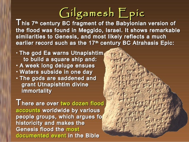 The Epic Of Gilgamesh And The Biblical
