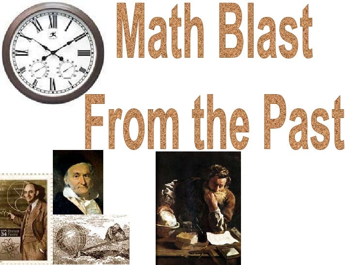 Blast from the past Blast from the past