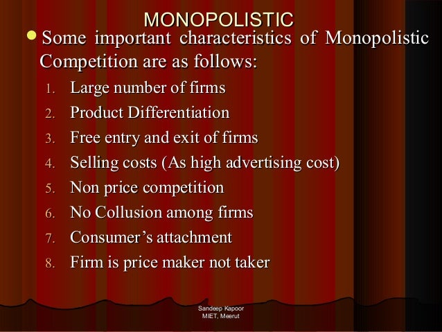 Perfect competition and monopoly essay example