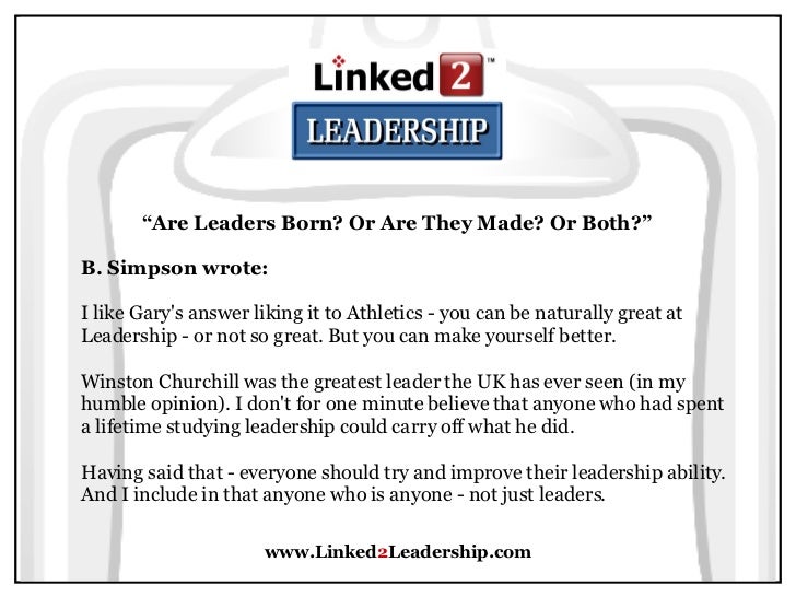 Essay About Leader