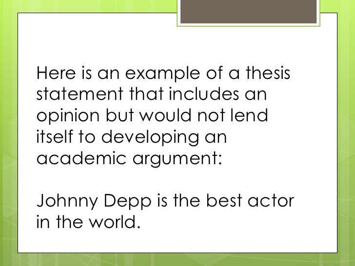 Why is a thesis statement necessary? - Pasadena City College
