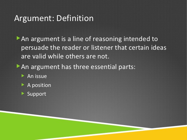 Argument Essay Topics