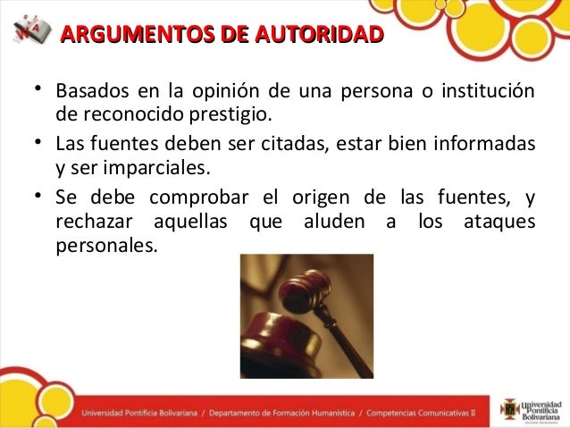 Argumentación y tipos