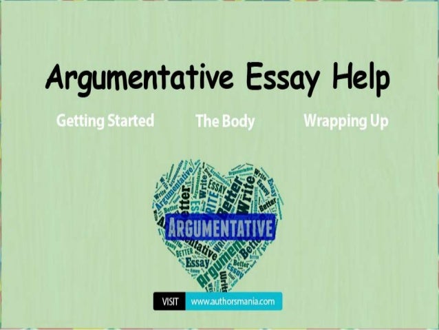 Argumentative essay help
