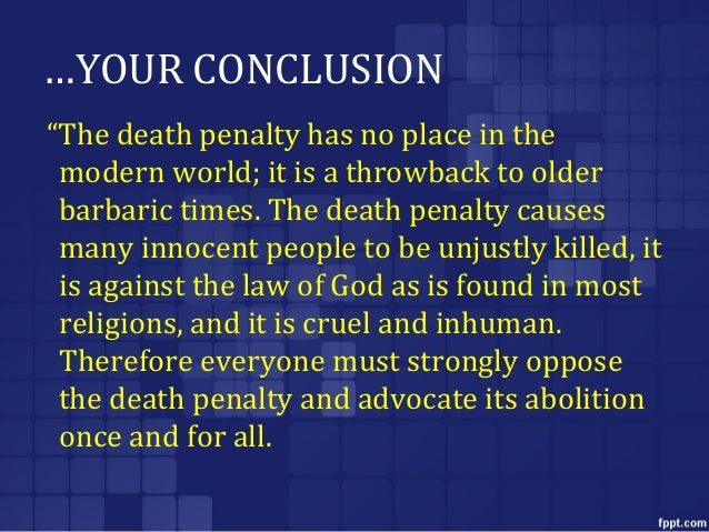 Why i am against the death penalty essay