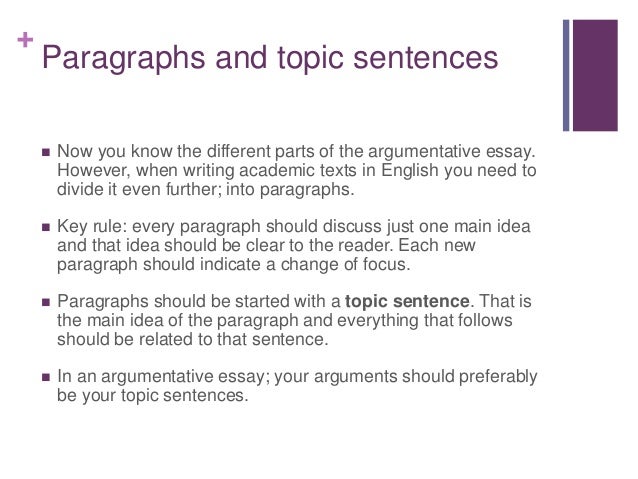 Steps to writing a good argumentative essay