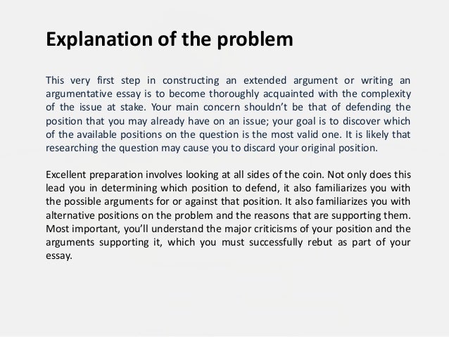 Argumentative essay outline examples
