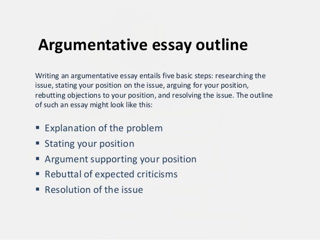 Argumentative Essay Introduction Example