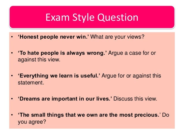 Argumentative style