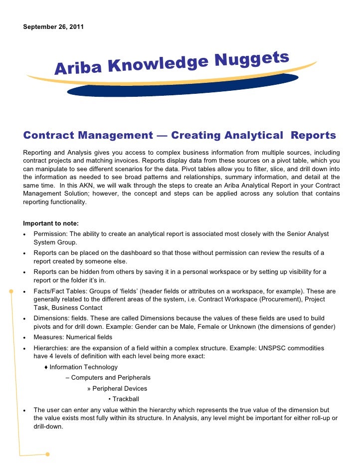contract management in ariba
