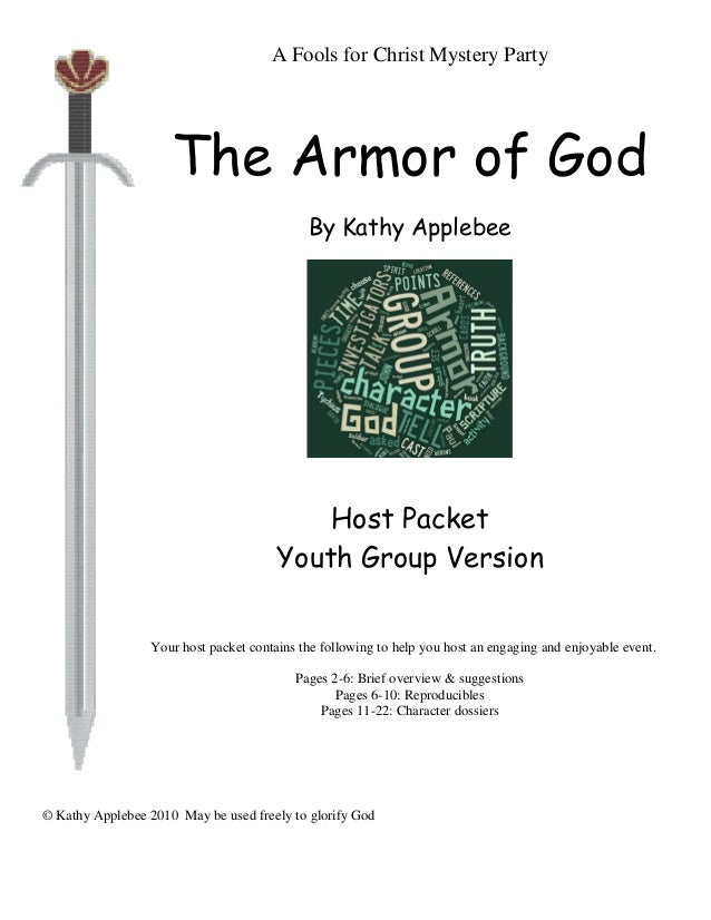 Armor of God mystery activity