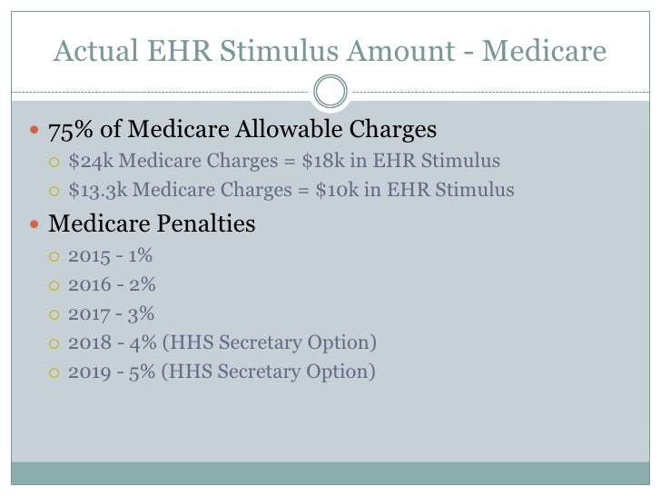 Ehr Stimulus Funds