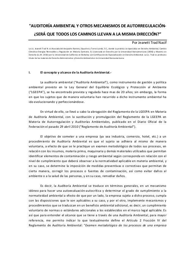 Manual De Auditoria Ambiental Conceito