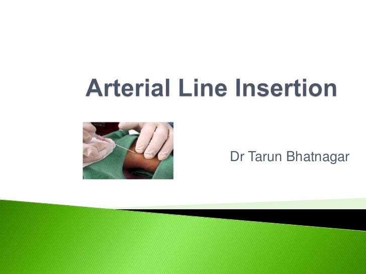 Femoral Arterial Line Arterial Line Insertion dr