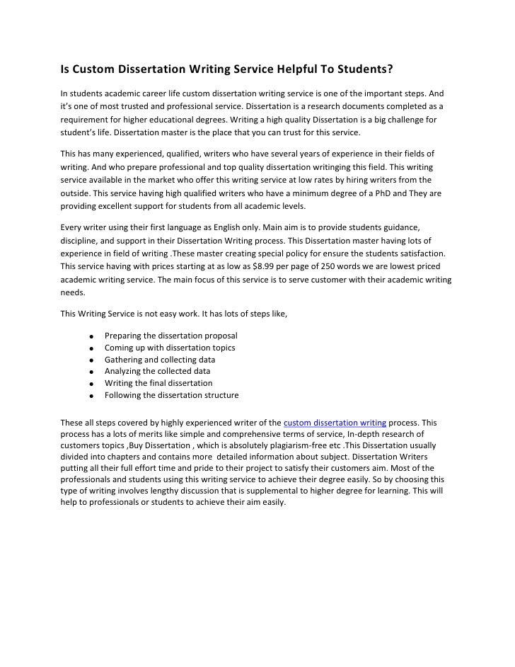 Custom Research Paper, Dissertation, Thesis, Essay Writing Service