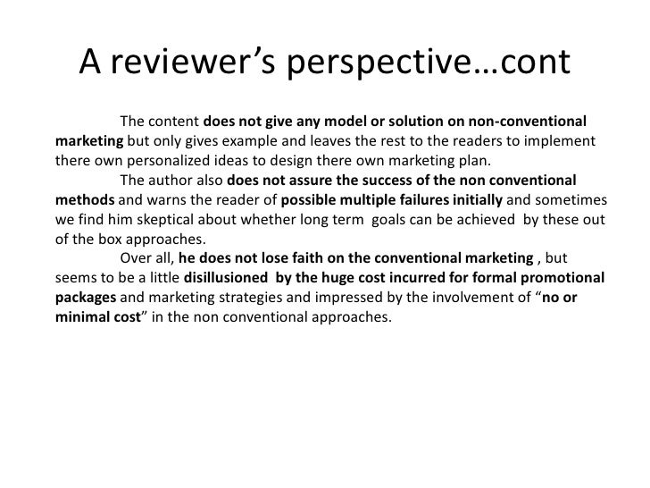 Article review related to marketing