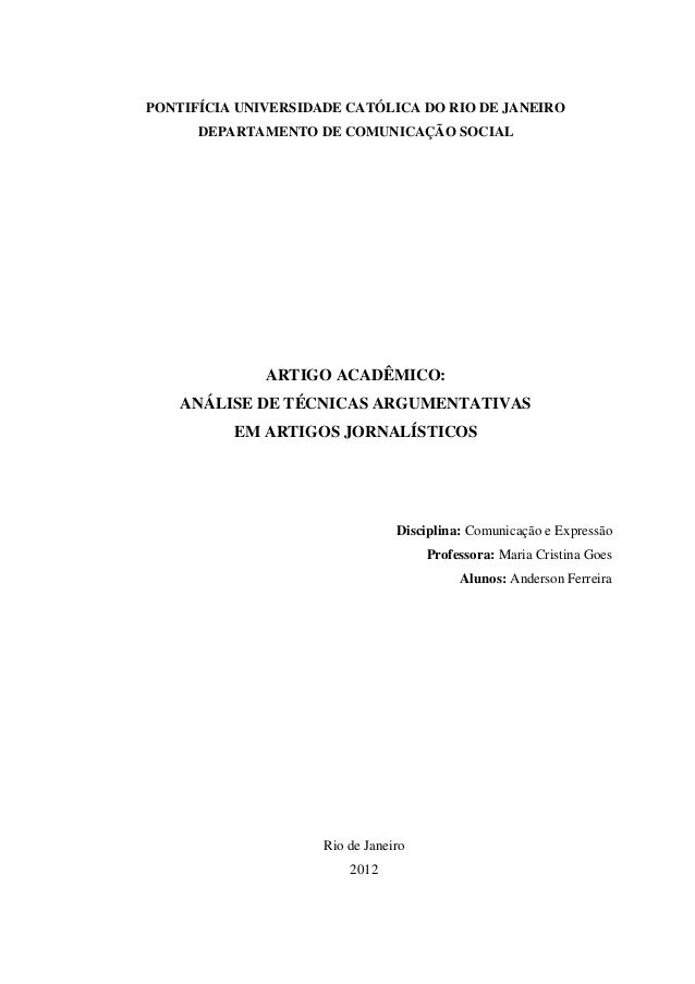 Artigo academico