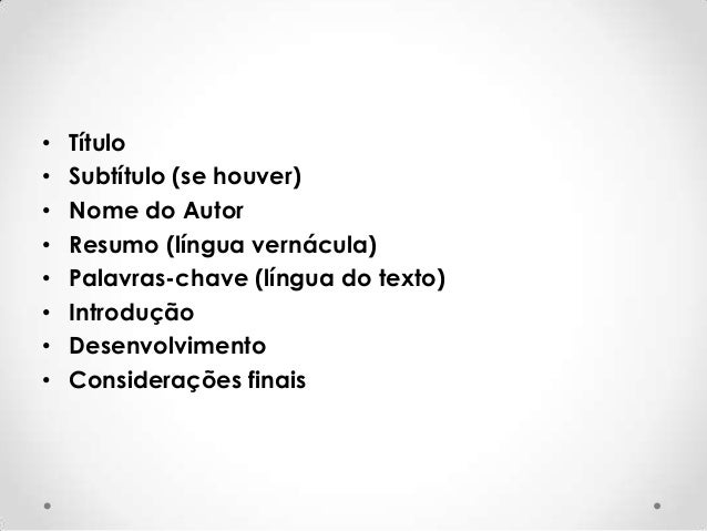 Como montar artigo cientifico