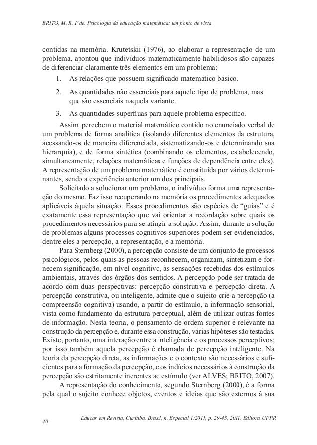 Artigos de psicologia