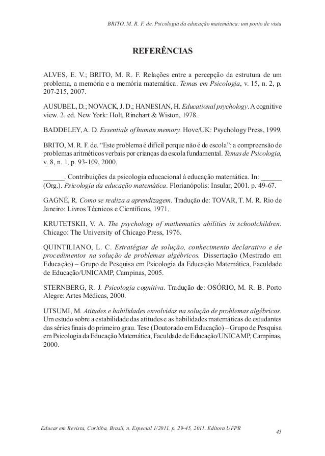 Artigo psicologia