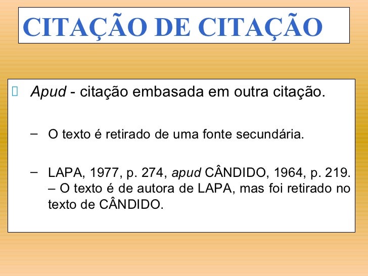 Citacao de artigos