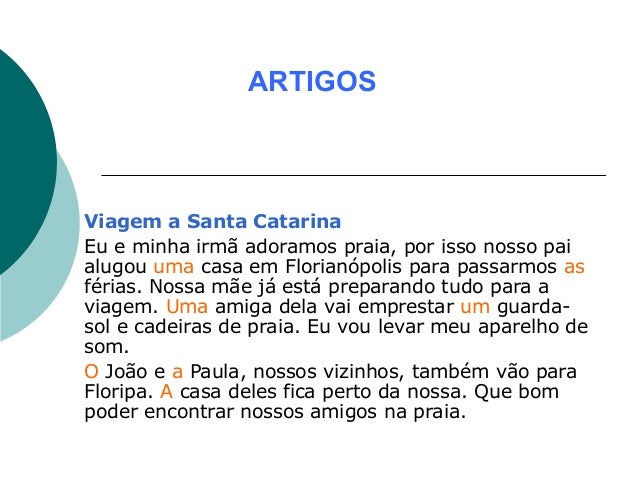 Artigos em educacao