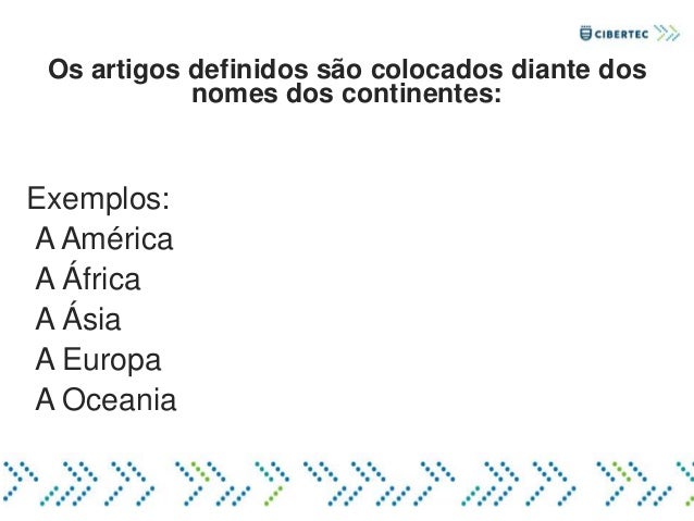 Frases com artigos definidos e indefinidos