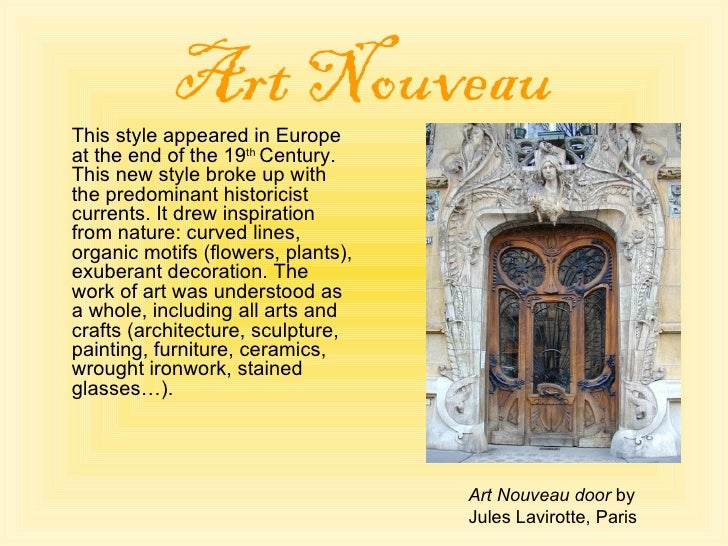 Art Nouveau and Antoni Gaudi