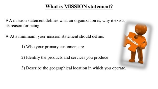 defines statement mission