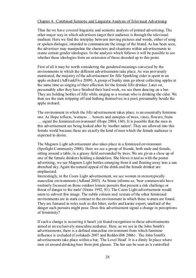research papers semiotic analysis advertisement semiotic analysis