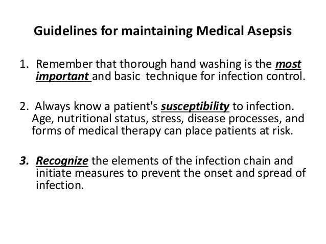 basic medical asepsis