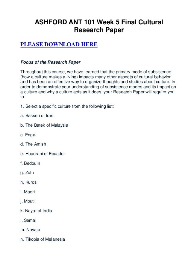 Final Research Paper