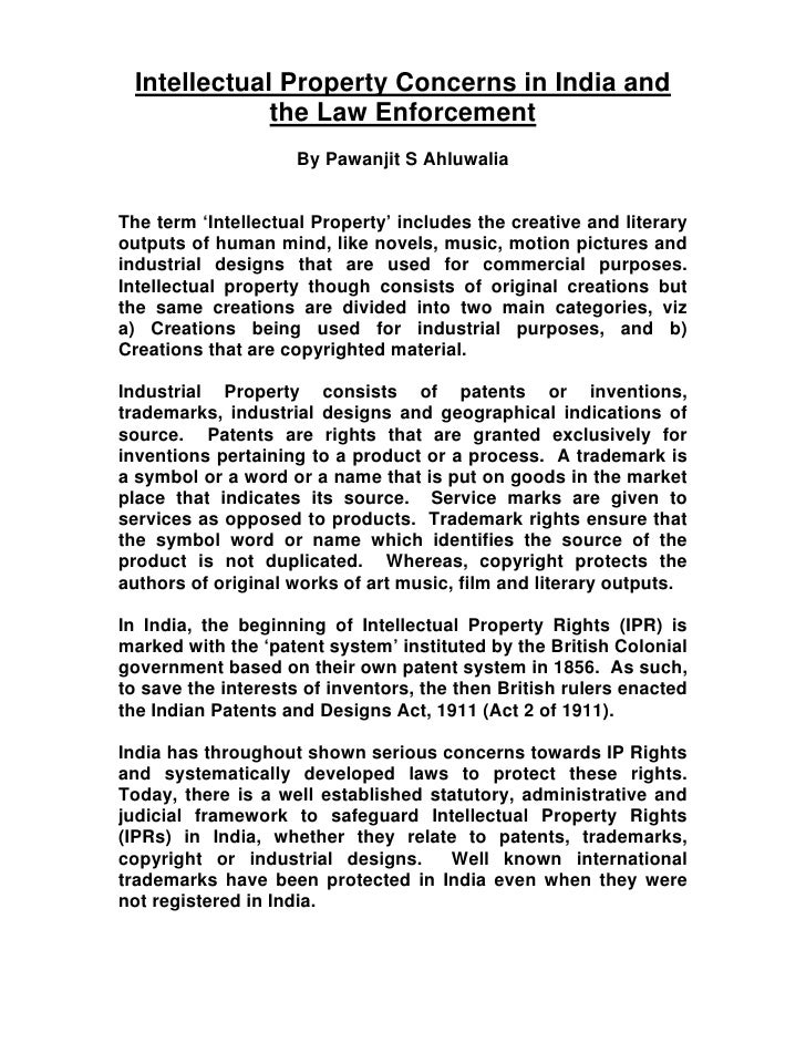master thesis intellectual property
