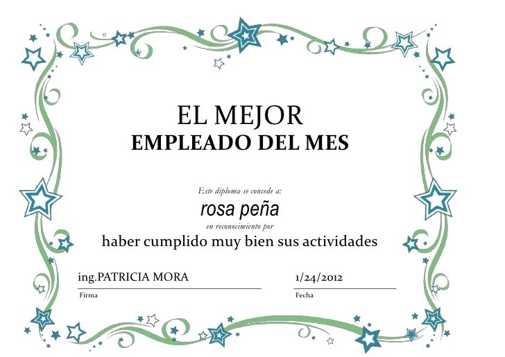 asistencia formato reconocimiento empleado del mes