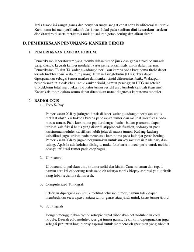 Metastasis Kanker Tiroid