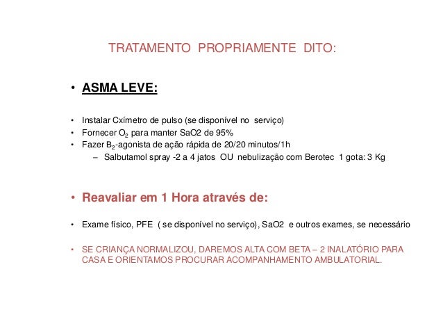 Exame para asma